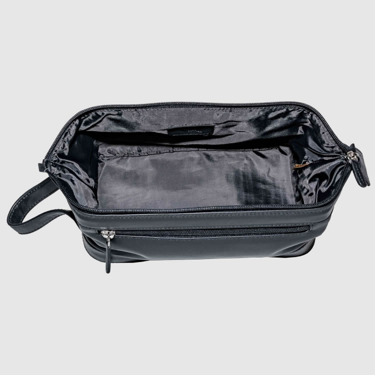 Monogrammed Leather Travel Bag