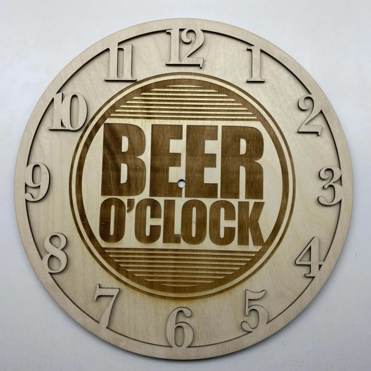 Personalised Wooden Wall Clock